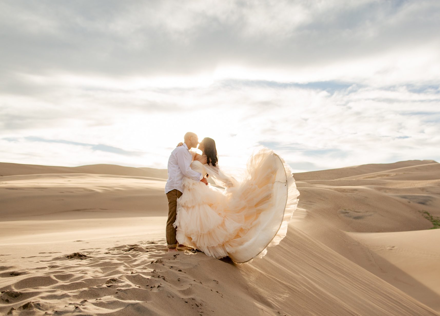 Colorado elopement at the San Dunes National Park in Colorado.